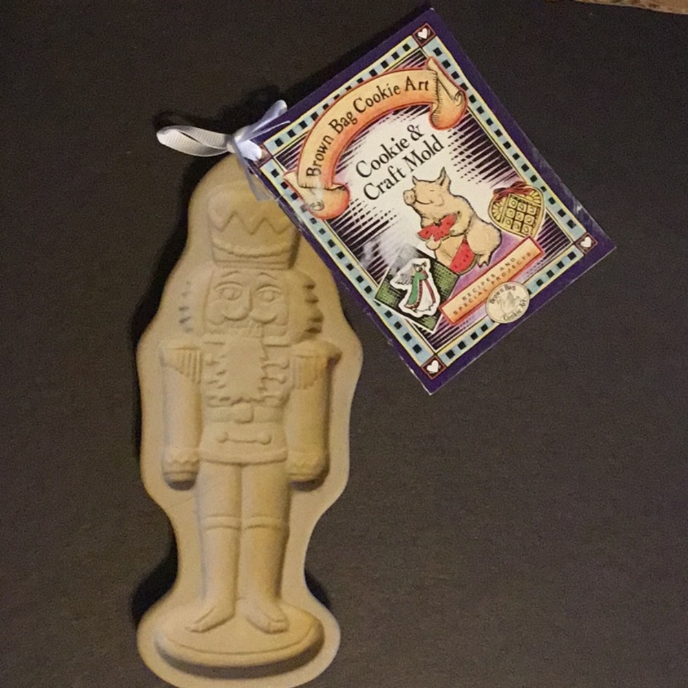 Vintage Nutcracker Brown Bag Cookie Art 1991 Hill Design
